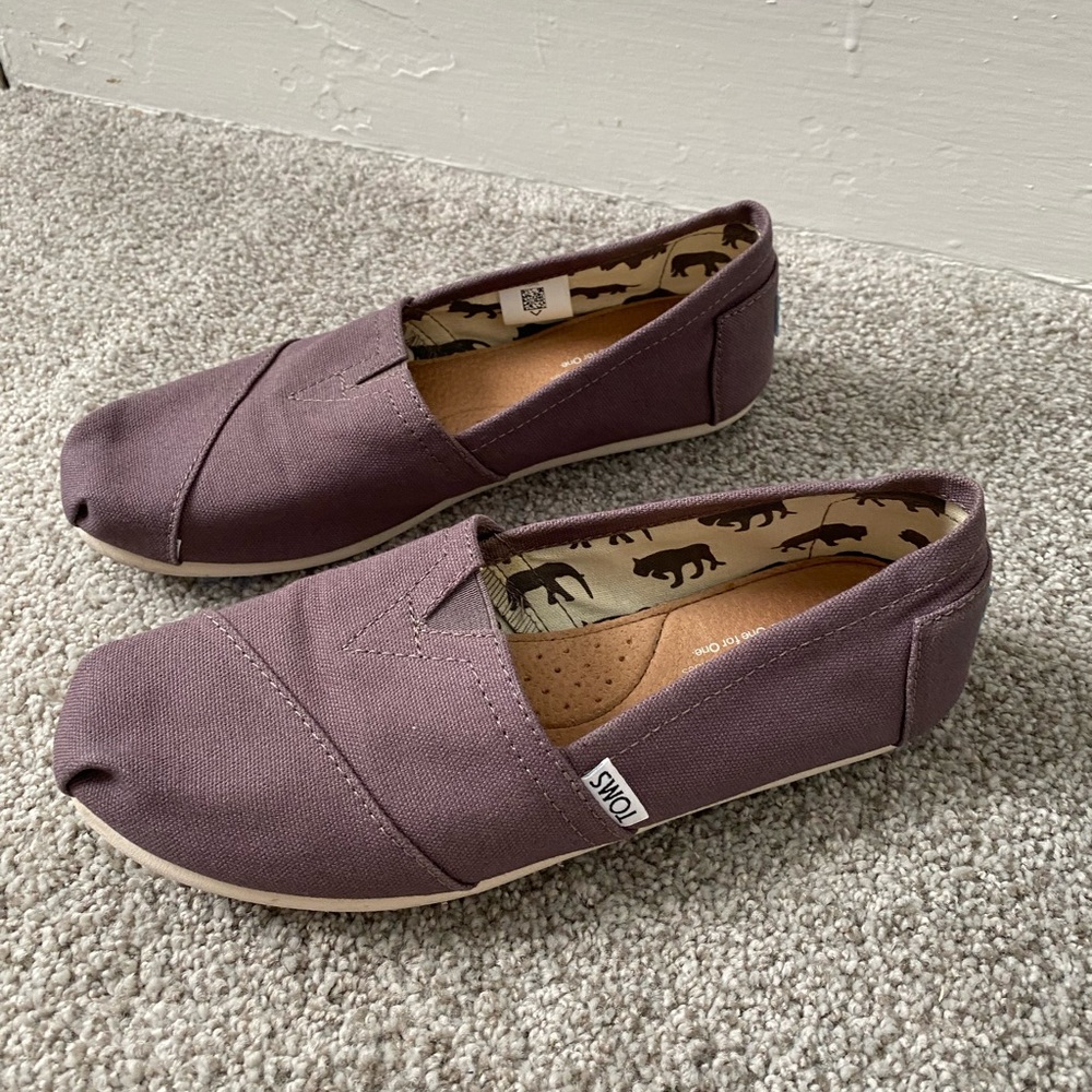 3 for $30 Toms Woman’s Alpargata in Ash Grey, Size 7.5